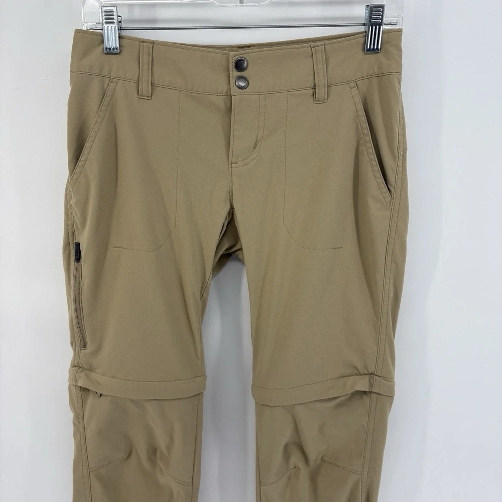 Columbia Omni-Shield Convertible Pants Beige Utility Tech Stretch Women 2 - Picture 2 of 10